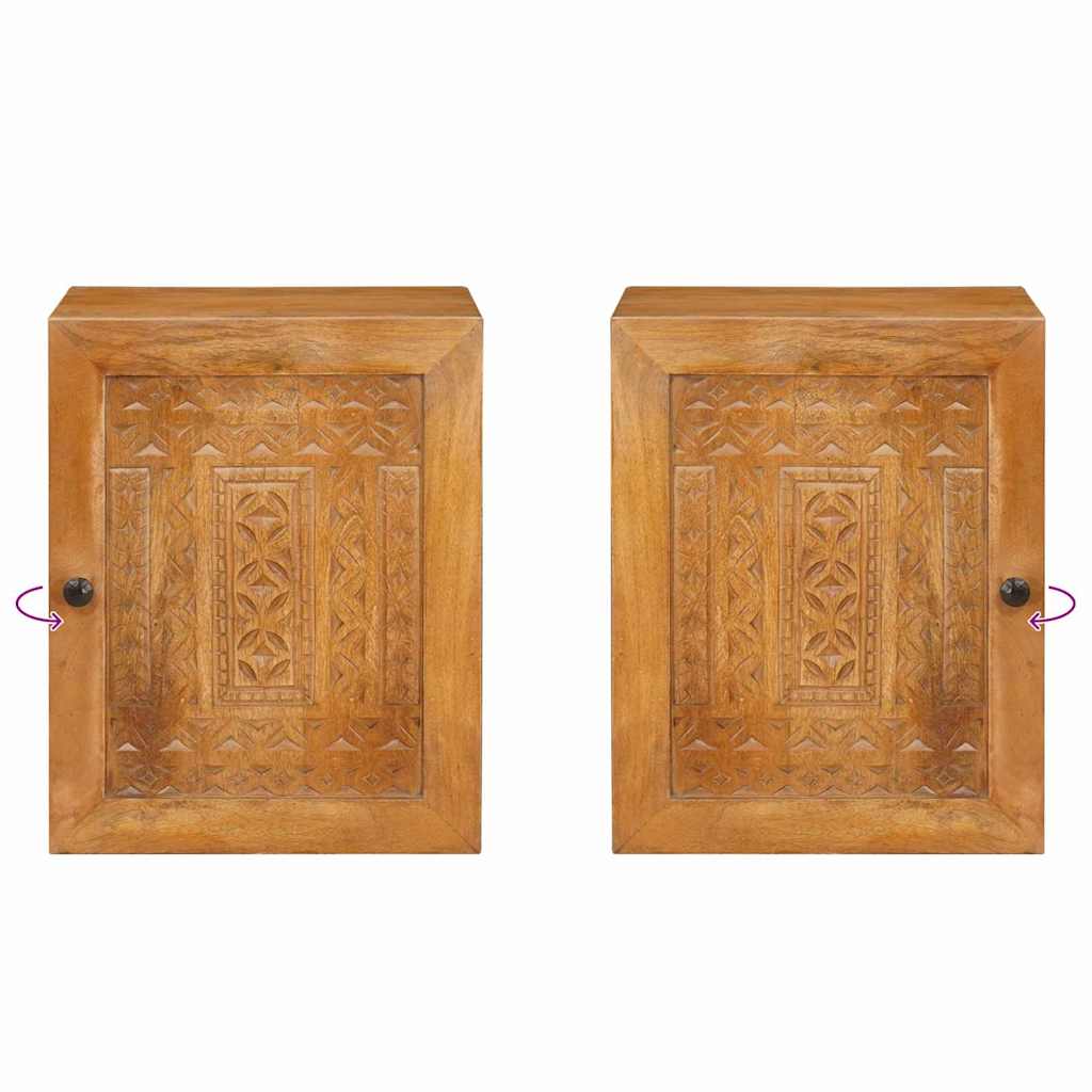 Badkamerkast Licht Bruin 38 x 33 x 48 cm Bewerkt hout
