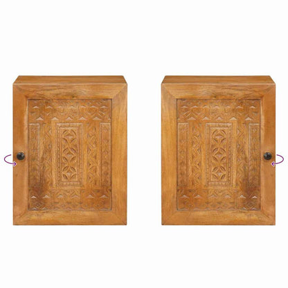 Badkamerkast Licht Bruin 38 x 33 x 48 cm Bewerkt hout