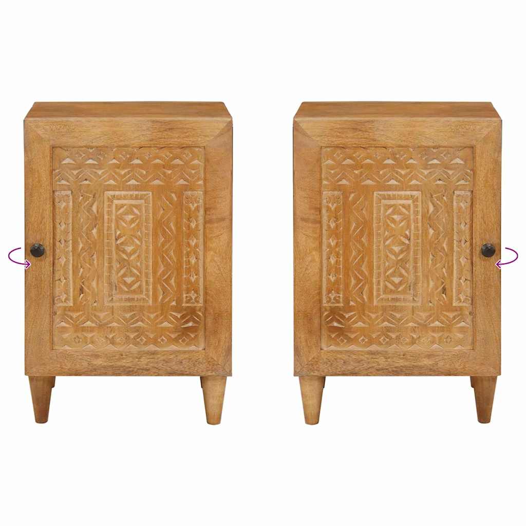 Badkamer Kast Lichtbruin 38 x 33.5 x 160 cm Massief Mango Hout
