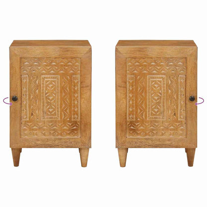 Badkamer Kast Lichtbruin 38 x 33.5 x 160 cm Massief Mango Hout