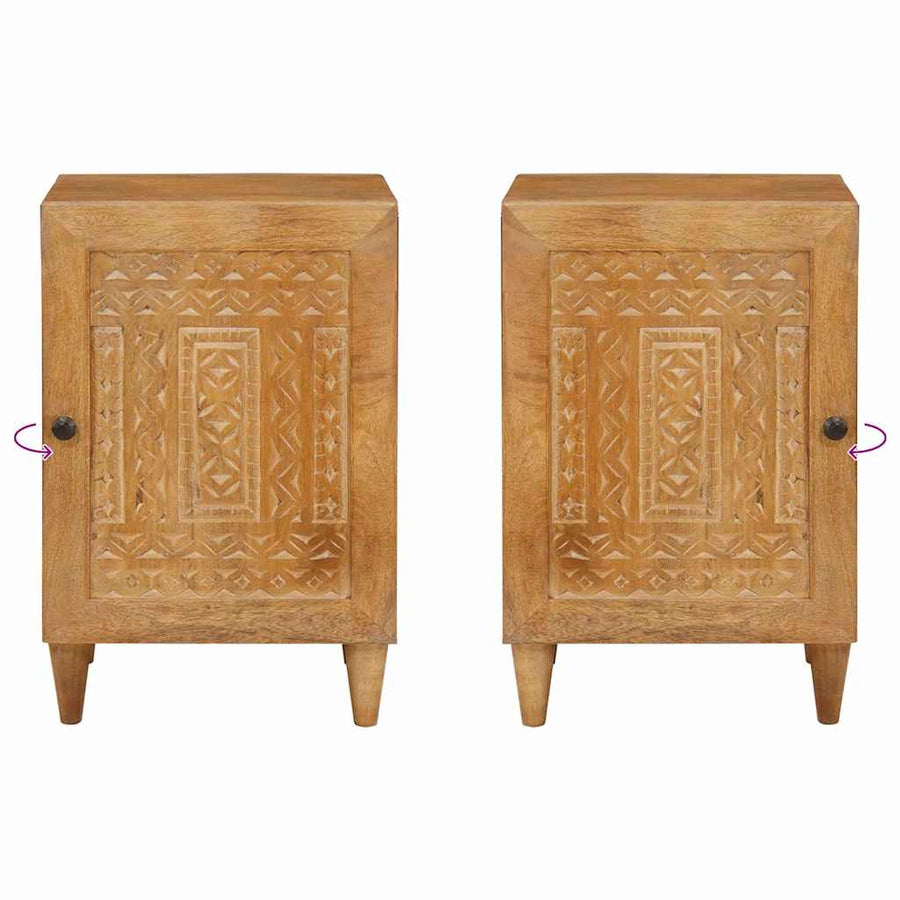 Badkamer Kast Lichtbruin 38 x 33.5 x 160 cm Massief Mango Hout