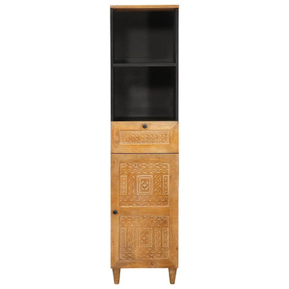 Badkamerkast met lade Licht Bruin 38 x 33 x 160 cm Bewerkt hout