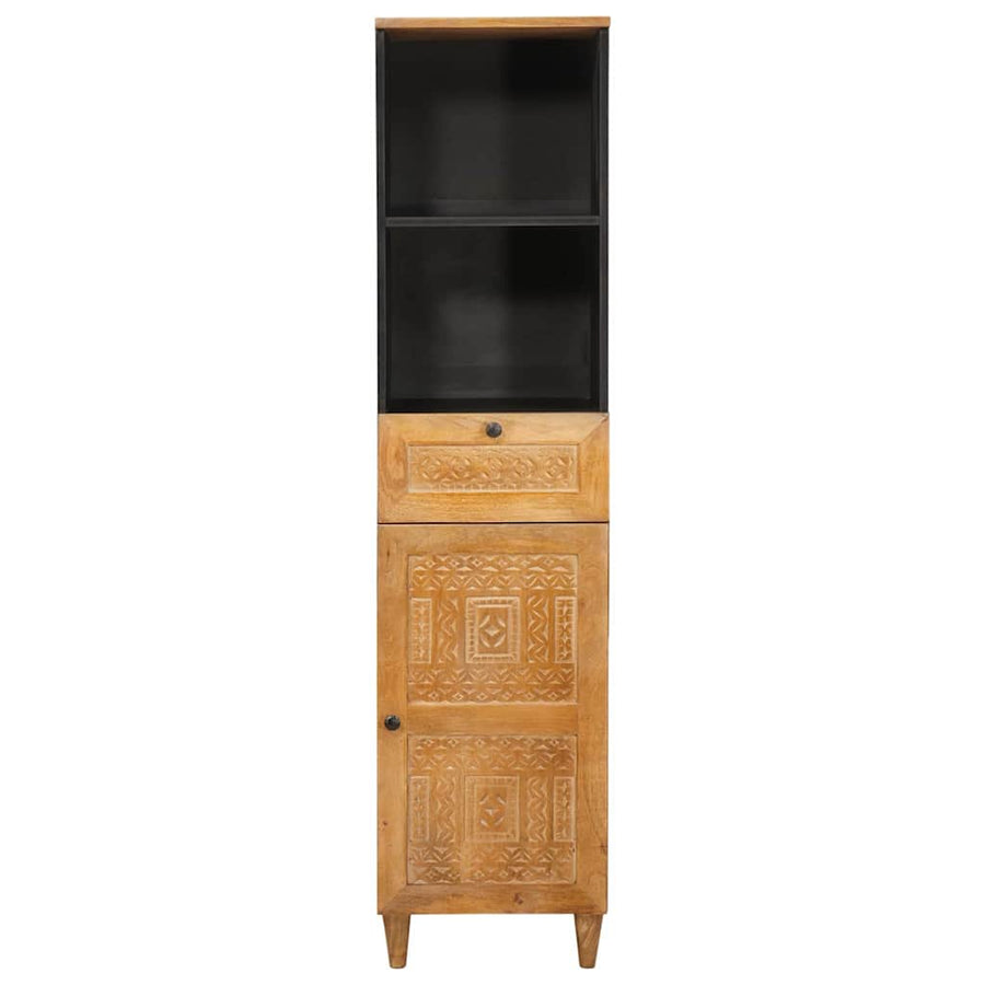 Badkamerkast met lade Licht Bruin 38 x 33 x 160 cm Bewerkt hout