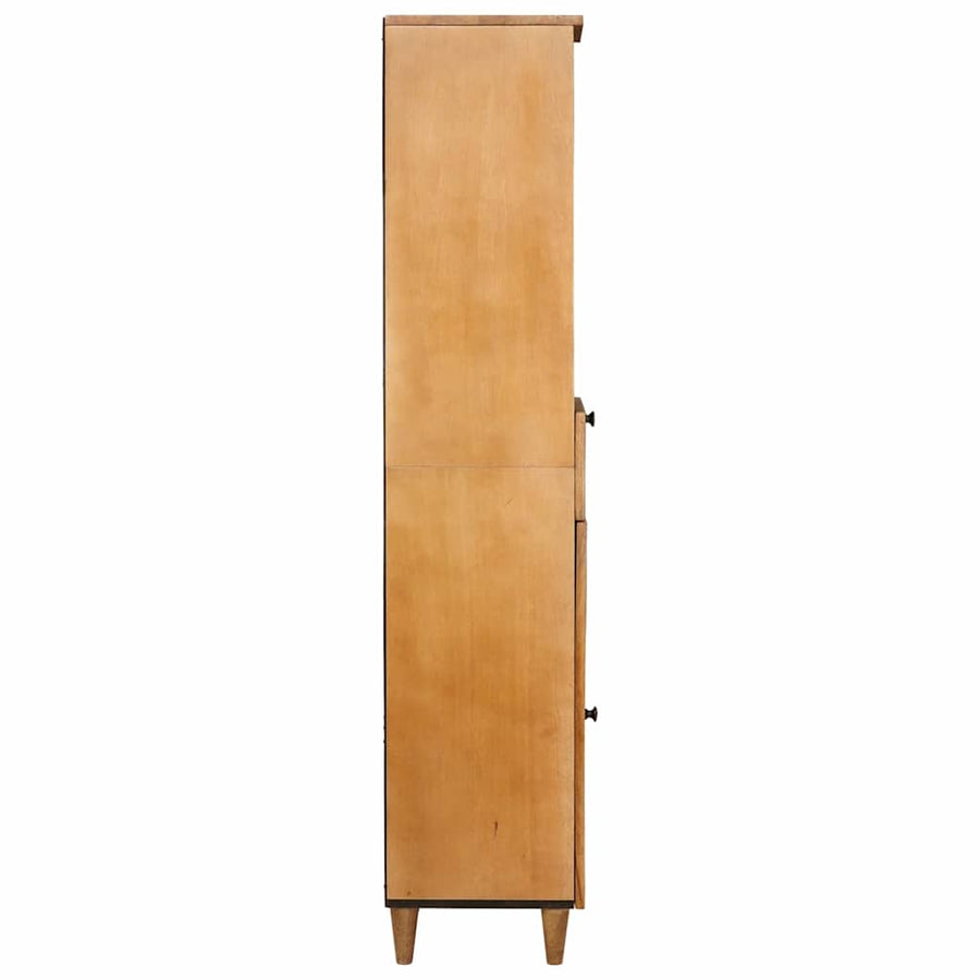 Badkamerkast met lade Licht Bruin 38 x 33 x 160 cm Bewerkt hout