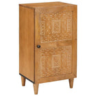 Dressoir massief mangohout lichtbruin 33.5x40x75 cm