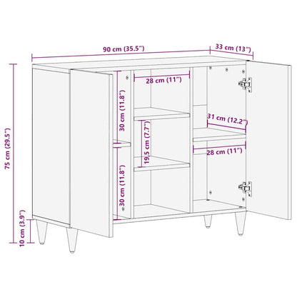 Dressoir Lichtbruin 33.5 x 90 x 75 cm