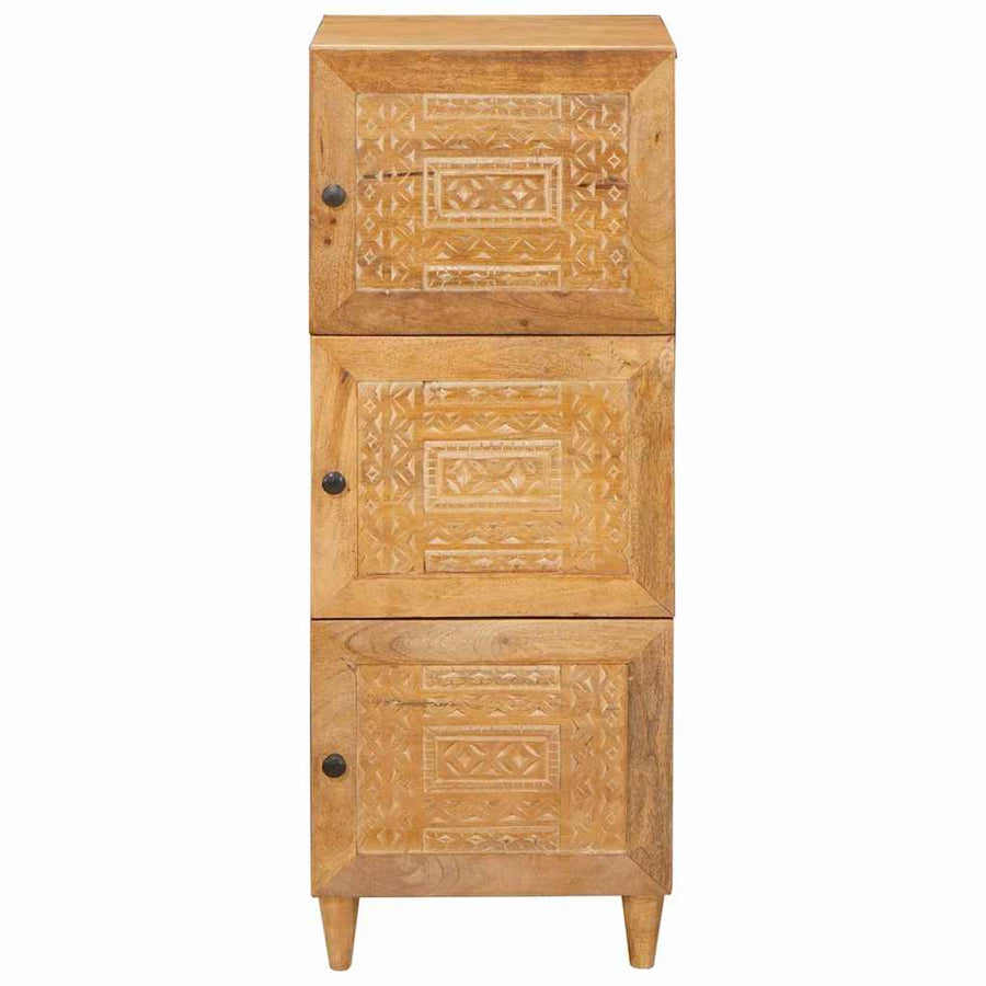 Highboard Lichtbruin 40 x 33 x 110 cm massief mangohout