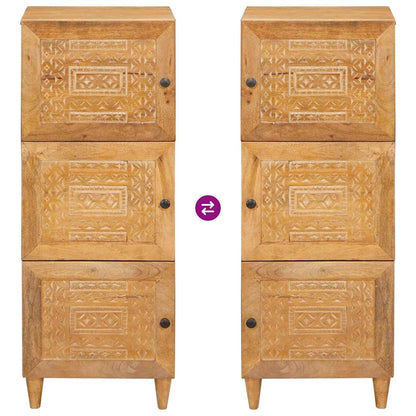 Highboard Lichtbruin 40 x 33 x 110 cm massief mangohout