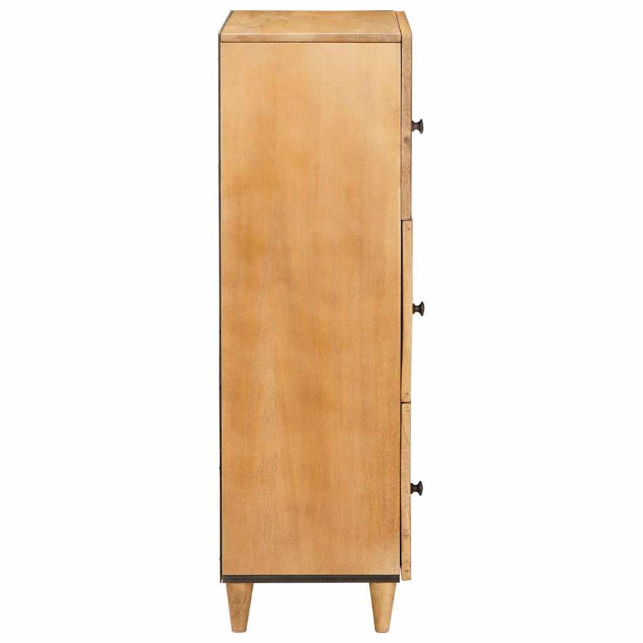 Highboard Lichtbruin 40 x 33 x 110 cm massief mangohout