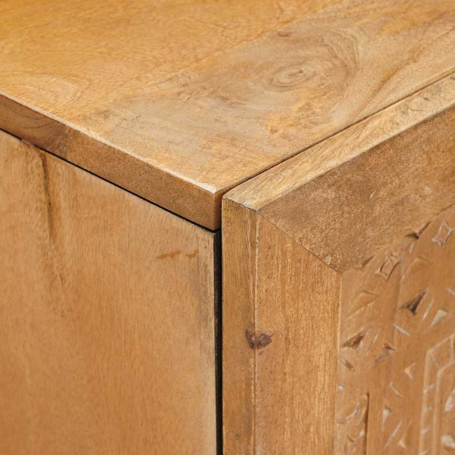 Highboard Lichtbruin 60 x 33 x 100 cm massief mangohout