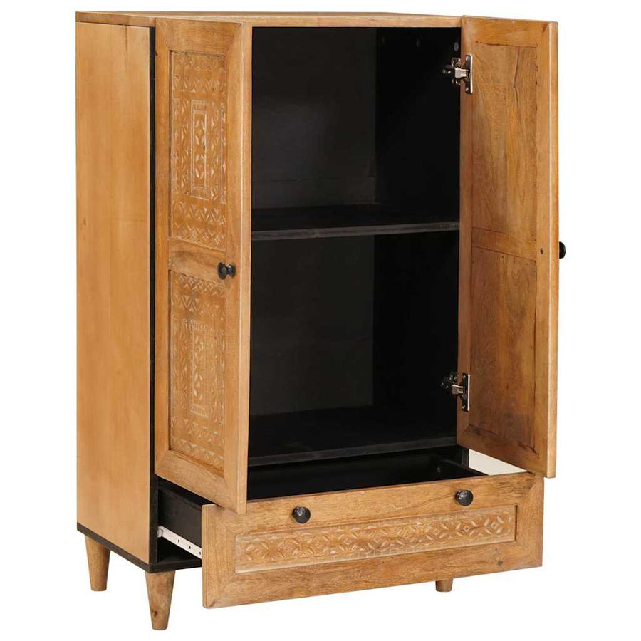 Highboard Lichtbruin 60 x 33 x 100 cm massief mangohout
