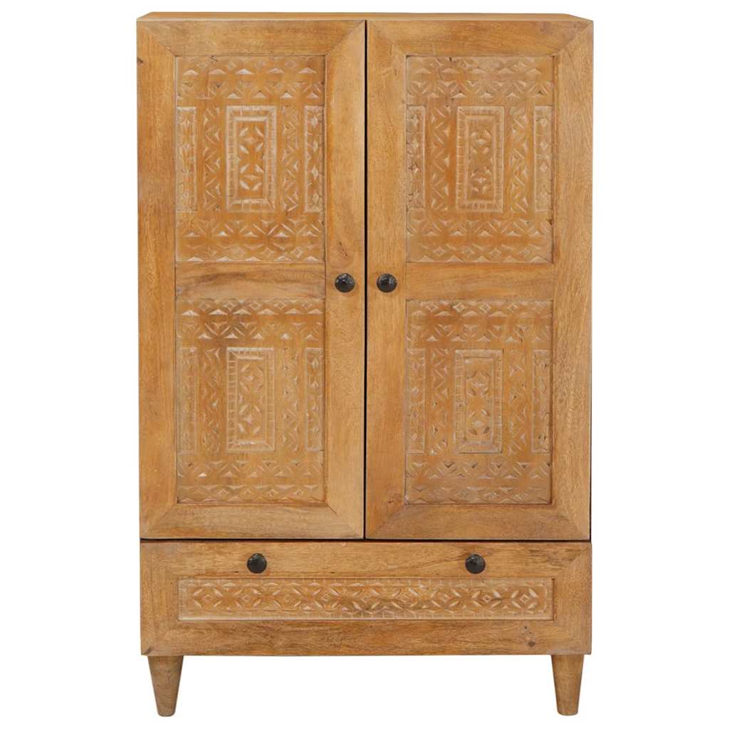 Highboard Lichtbruin 60 x 33 x 100 cm massief mangohout