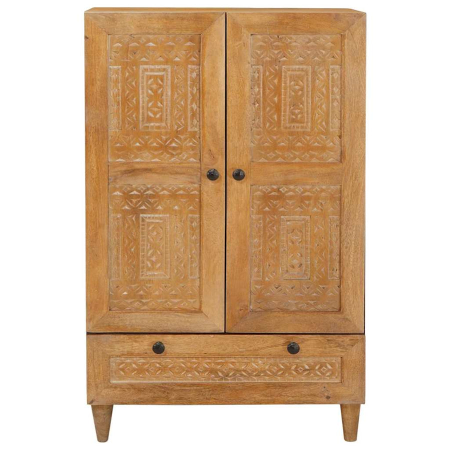 Highboard Lichtbruin 60 x 33 x 100 cm massief mangohout