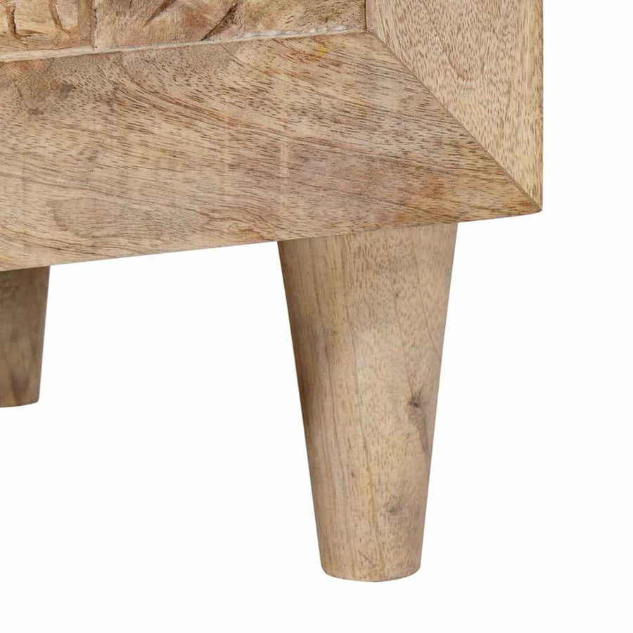 Nachtkastje 2 pcs Beige 40 x 33 x 46 cm Massief acaciahout