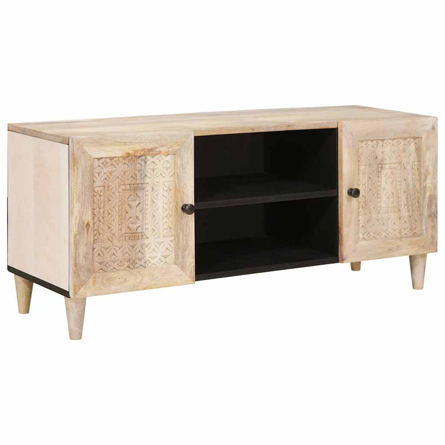 TV Eenheden met plank Wit 105 x 33 x 46 cm Bewerkt hout