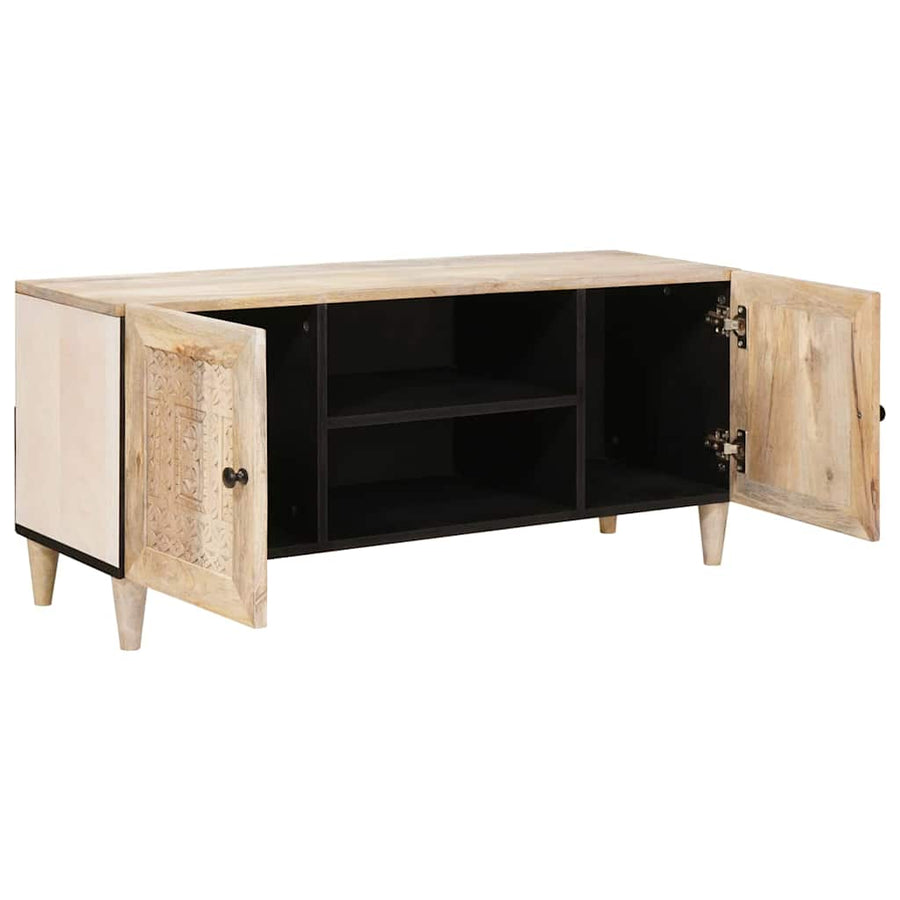 TV Eenheden met plank Wit 105 x 33 x 46 cm Bewerkt hout