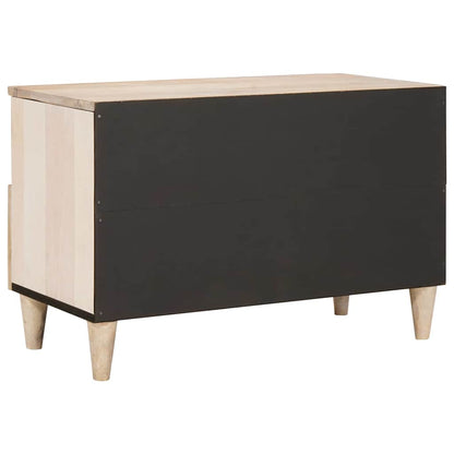 TV-kast met lade Wit 70 x 33 x 46 cm massief mangohout