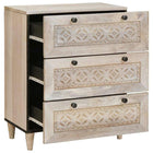 Sideboard with drawer White 60 x 33 x 75 cm solid mango wood