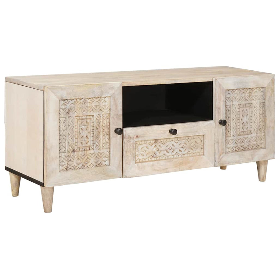 TV Eenheden met lade Wit 105 x 33 x 46 cm Bewerkt hout