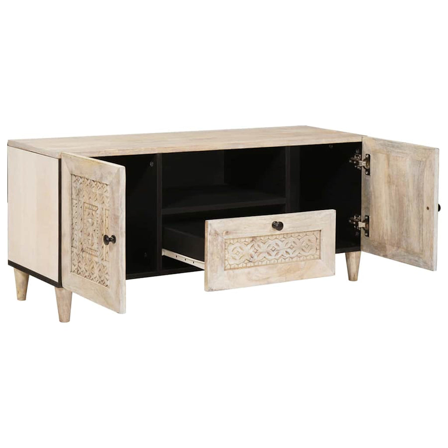 TV Eenheden met lade Wit 105 x 33 x 46 cm Bewerkt hout