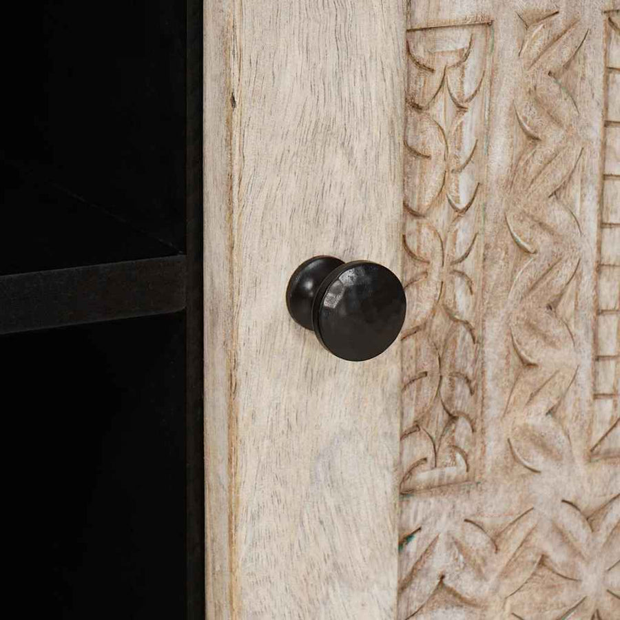 TV Eenheden met plank Wit 80 x 33 x 46 cm Bewerkt hout