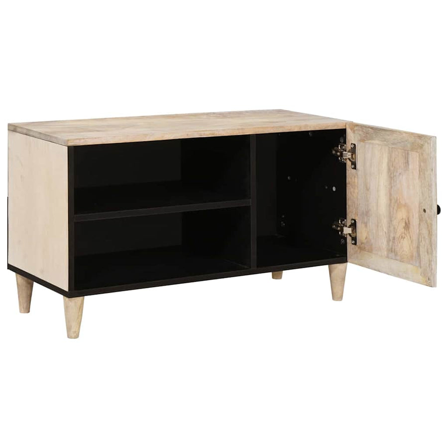 TV Eenheden met plank Wit 80 x 33 x 46 cm Bewerkt hout