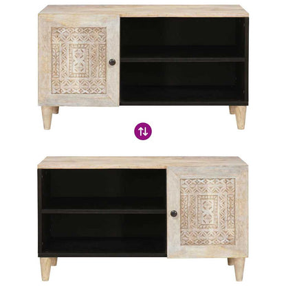 TV Eenheden met plank Wit 80 x 33 x 46 cm Bewerkt hout