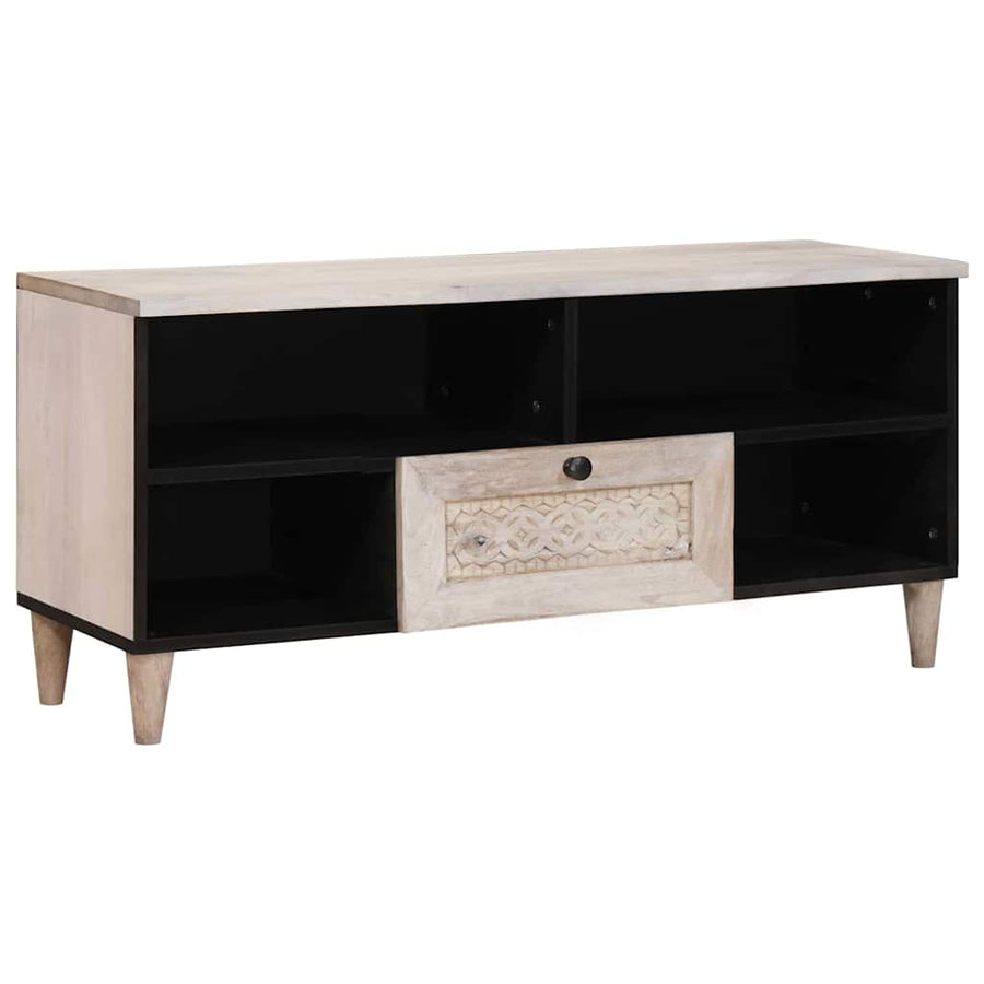 TV Eenheden met lade Wit 105 x 33 x 46 cm Bewerkt hout