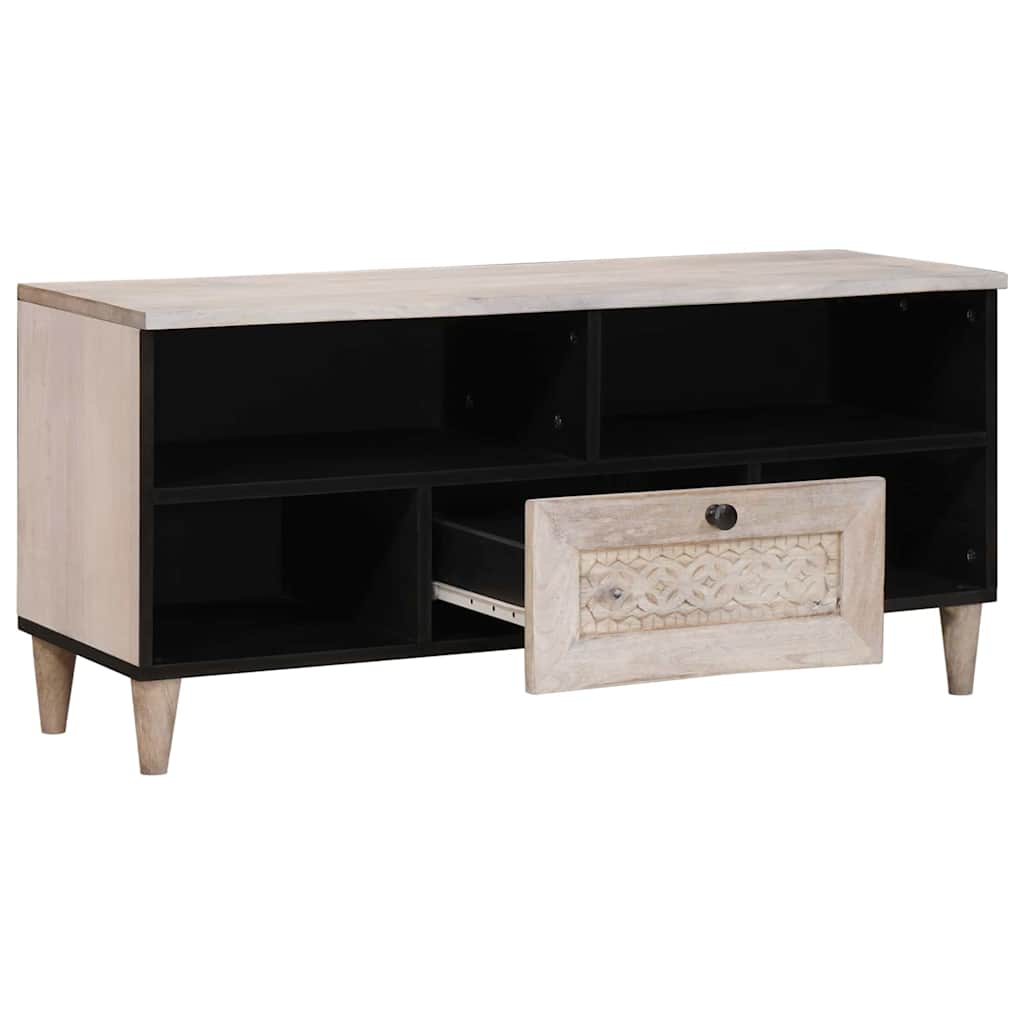 TV Eenheden met lade Wit 105 x 33 x 46 cm Bewerkt hout