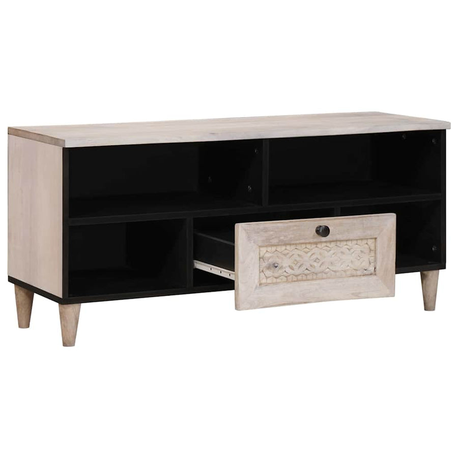 TV Eenheden met lade Wit 105 x 33 x 46 cm Bewerkt hout