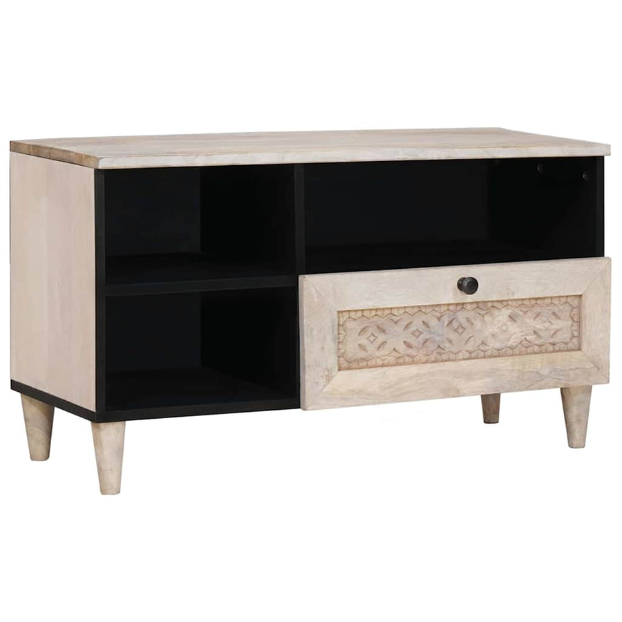TV Eenheden met lade met plank Wit 80 x 33 x 46 cm Bewerkt hout
