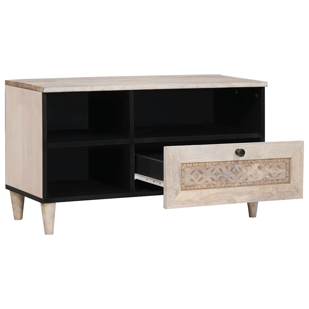 TV Eenheden met lade met plank Wit 80 x 33 x 46 cm Bewerkt hout