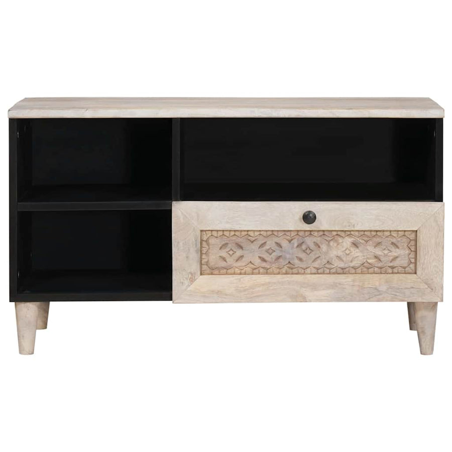 TV Eenheden met lade met plank Wit 80 x 33 x 46 cm Bewerkt hout