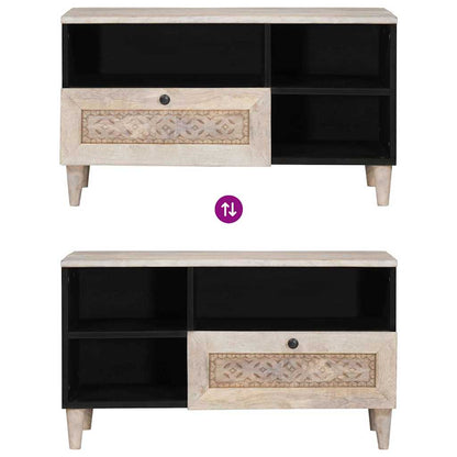 TV Eenheden met lade met plank Wit 80 x 33 x 46 cm Bewerkt hout