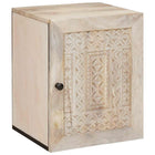Badkamerkast 38x33x48 cm wit bewerkt hout