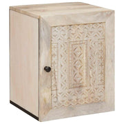 Badkamerkast 38x33x48 cm wit bewerkt hout