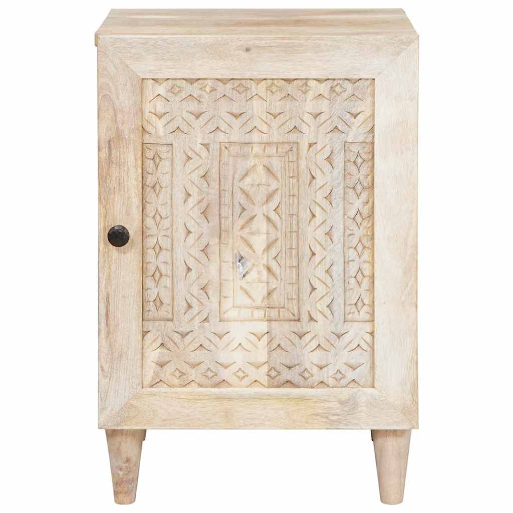 Badkamer Kast Wit 38 x 33.5 x 160 cm Massief Mango Hout