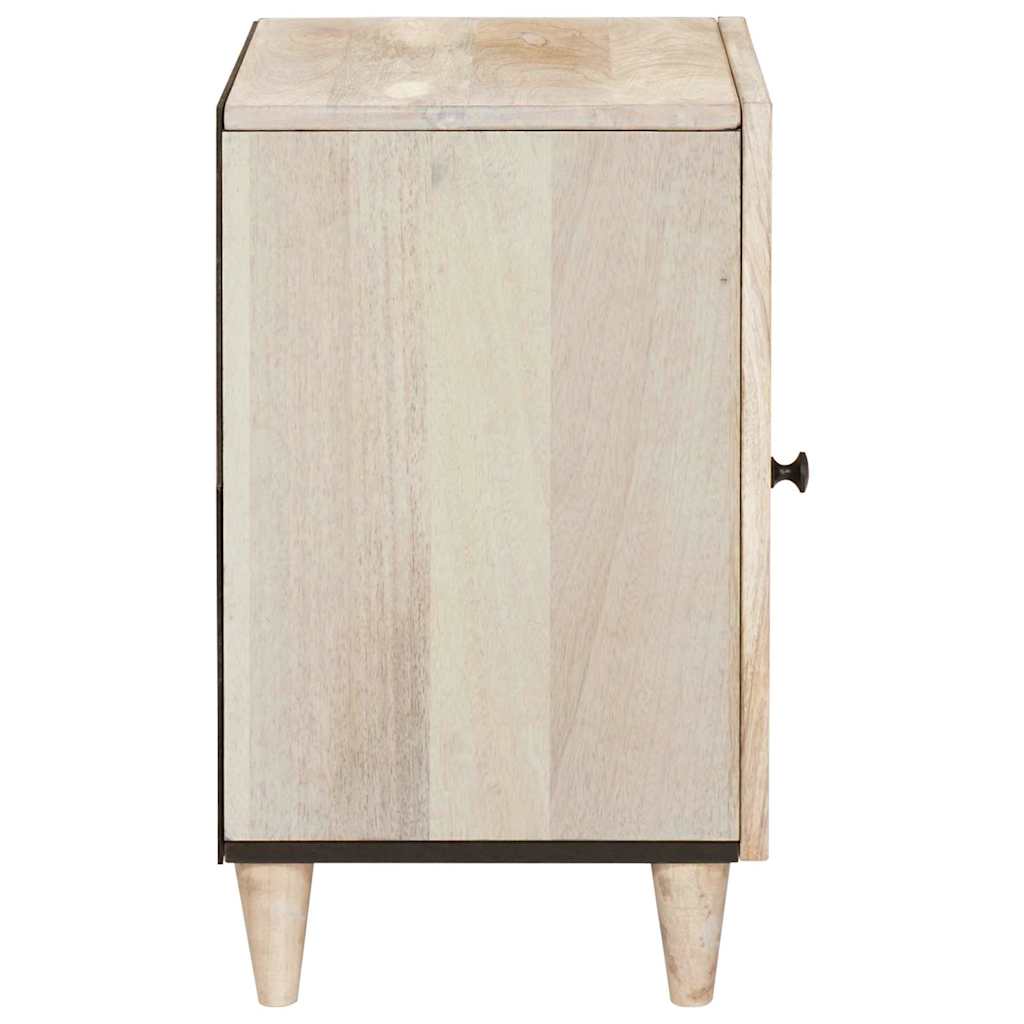 Badkamer Kast Wit 38 x 33.5 x 160 cm Massief Mango Hout