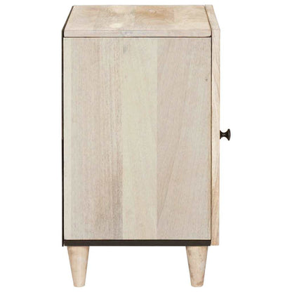 Badkamer Kast Wit 38 x 33.5 x 160 cm Massief Mango Hout