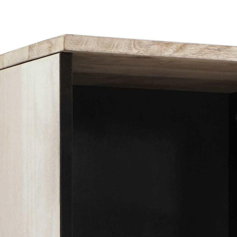 Badkamerkast met lade Wit 38 x 33 x 160 cm Bewerkt hout