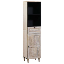 Badkamerkast met lade Wit 38 x 33 x 160 cm Bewerkt hout