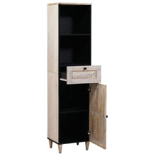 Badkamerkast met lade Wit 38 x 33 x 160 cm Bewerkt hout