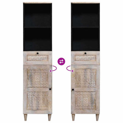 Badkamerkast met lade Wit 38 x 33 x 160 cm Bewerkt hout