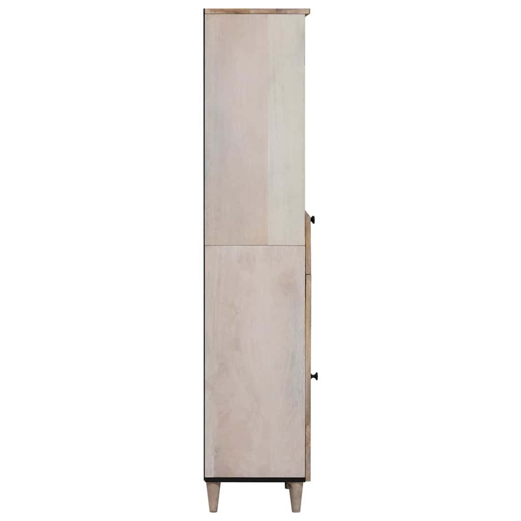 Badkamerkast met lade Wit 38 x 33 x 160 cm Bewerkt hout
