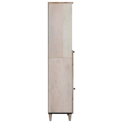 Badkamerkast met lade Wit 38 x 33 x 160 cm Bewerkt hout