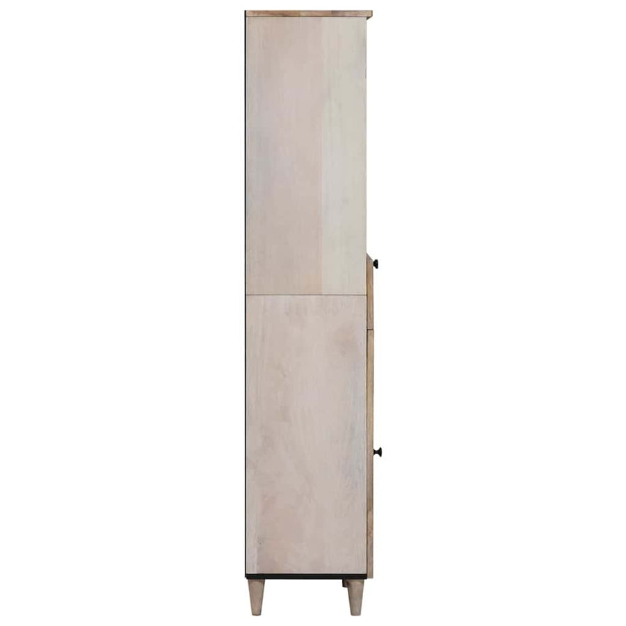 Badkamerkast met lade Wit 38 x 33 x 160 cm Bewerkt hout