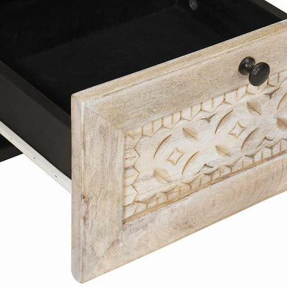 Dressoir Met Lade Wit 33.5 X 40 X 75 Cm Wit (gebleekte afwerking)