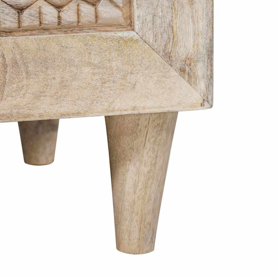 Dressoir Met Lade Wit 33.5 X 40 X 75 Cm Wit (gebleekte afwerking)
