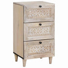 Sideboard with Drawer White 33.5 x 40 x 75 cm White (bleached finish)