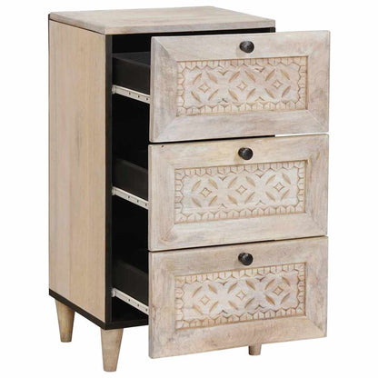 Dressoir Met Lade Wit 33.5 X 40 X 75 Cm Wit (gebleekte afwerking)